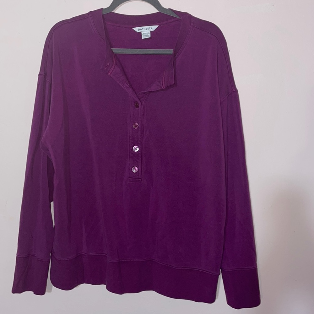 Athleta purple sweatshirt size large